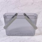 Органайзер для хранения, корзинка с ручками, 1 секция, 27×17×16.5 см, МИКС - Фото 7