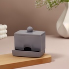 Органайзер для ватных палочек, с крышкой, 9×6.5×7.5 см, МИКС - Фото 3