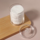 Органайзер для ватных дисков, с крышкой, d=6.7×11 см, прозрачный - Фото 5