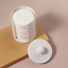 Органайзер для ватных дисков, с крышкой, d=6.7×11 см, белый - Фото 5