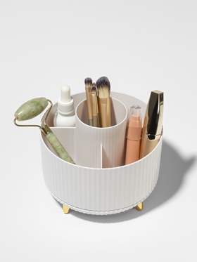 Органайзер для хранения «ENJOY», 5 секций, 14.5×14.5×12 см, цвет белый, золотистый