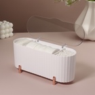 Органайзер для хранения, с крышкой, 3 секции, 21×8×9 см, цвет белый, розовое-золото - Фото 4