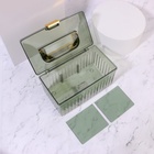 Органайзер для хранения косметических принадлежностей «LIGHT», сундук с крышкой, съёмные перегородки, 21.5×12×12 см, цвет МИКС - фото 23802606