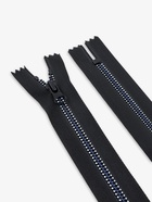 Молния «Трактор», №5, неразъёмная, замок автомат, 18 см, чёрная, белая, синяя - Фото 3