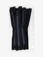 Молния «Трактор», №5, неразъёмная, замок автомат, 18 см, чёрная, белая, синяя 9900811