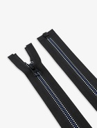 Молния «Трактор», №5, разъёмная, замок автомат, 60 см, чёрная, белая, синяя - Фото 3