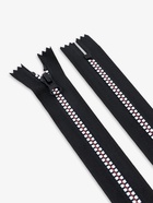 Молния «Трактор», №5, неразъёмная, замок автомат, 18 см, чёрная, белая, красная - Фото 3