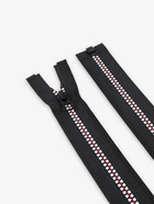 Молния «Трактор», №5, разъёмная, замок автомат, 70 см, чёрная, белая, красная - Фото 3