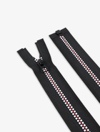 Молния «Трактор», №5, разъёмная, замок автомат, 80 см, чёрная, белая, красная - Фото 3