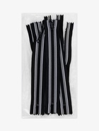 Молния «Трактор», №5, неразъёмная, замок автомат, 18 см, чёрная, белая - Фото 4