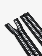 Молния «Трактор», №5, разъёмная, замок автомат, 70 см, чёрная, белая - Фото 3