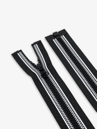 Молния «Трактор», №5, разъёмная, замок автомат, 80 см, чёрная, белая - Фото 3