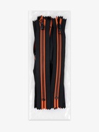 Молния «Трактор», №5, неразъёмная, замок автомат, 18 см, чёрная, оранжевая 9900831