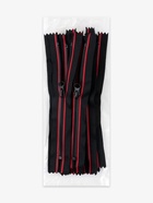 Молния «Трактор», №5, неразъёмная, замок автомат, 18 см, чёрная, красная 9900846