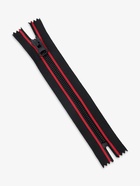 Молния «Трактор», №8, неразъёмная, замок автомат, 18 см, чёрная, красная - Фото 2