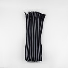 Молния «Трактор», №8, разъёмная, замок автомат, 60 см, чёрная, белая - Фото 3