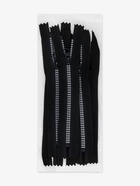 Молния «Трактор», №5, неразъёмная, замок автомат, 18 см, чёрная, белая 9900860