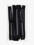 Молния «Трактор», №5, неразъёмная, замок автомат, 18 см, чёрная, белая 9900867