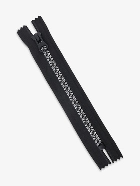 Молния «Трактор», №8, неразъёмная, замок автомат, 18 см, чёрная (комплект 10 шт)