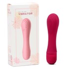 Вибратор универсальный, ABS пластик, софт-силикон, бордовый - Фото 3