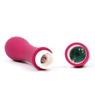 Вибратор универсальный, ABS пластик, софт-силикон, бордовый - Фото 6