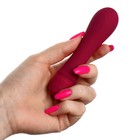 Вибратор универсальный, ABS пластик, софт-силикон, бордовый - Фото 2