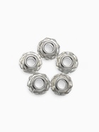 Бусины «Хрусталик», для творчества, цвет белый в серебре 9897060