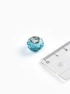 Шарм бусина «Хрусталик», для творчества, голубой в серебре - Фото 2