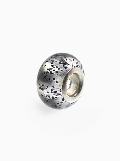 Бусины «Роса», для творчества, цвет прозрачно-чёрный