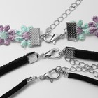 Чокер «Трио» цветы и бант (набор 3 шт.), цветной, 32 см - Фото 3