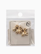 Серьги металл «Цветок» двойной, цвет золото 9906436