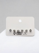 Серьги пусеты QF «Летние истории», 3 пары, сердца, цветные 9906448