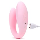 Вибратор для пар, 10 режимов вибрации, гибкий, силикон, пульт ДУ, розовый - Фото 10