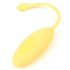 Виброяйцо, 7×3.5 см, 10 режимов, пульт ДУ, силикон, желтый - Фото 6