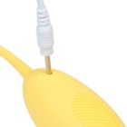 Виброяйцо, 7×3.5 см, 10 режимов, пульт ДУ, силикон, желтый - Фото 8