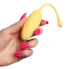 Виброяйцо, 7×3.5 см, 10 режимов, пульт ДУ, силикон, желтый - Фото 10