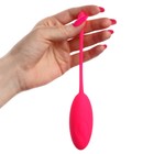 Виброяйцо, 7×3.5 см, 10 режимов, пульт ДУ, силикон, розовый - Фото 10