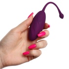 Виброяйцо, 7×3.5 см, 10 режимов, пульт ДУ, силикон, фиолетовый - Фото 11