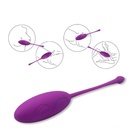 Виброяйцо, 7×3.5 см, 10 режимов, пульт ДУ, силикон, фиолетовый - Фото 4