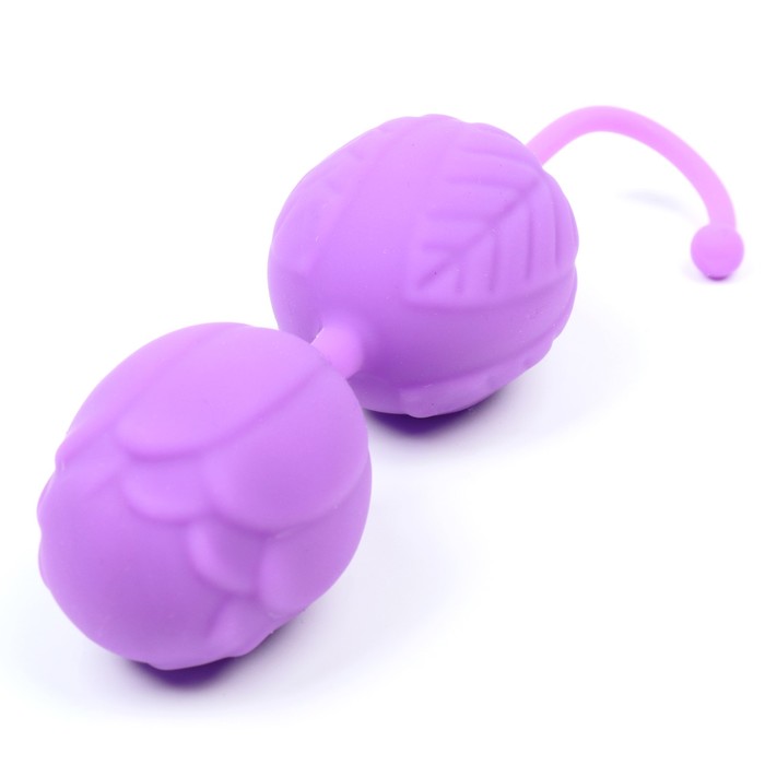 Шарики вагинальные Оки- Чпоки, для укрепления мышц влагалища, вес 45 г, фиолетовый - Фото 1