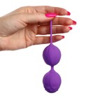 Шарики вагинальные Оки- Чпоки, для укрепления мышц влагалища, вес 45 г, фиолетовый - Фото 5