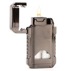 Зажигалка газовая, пьезо, чёрная - фото 27428291