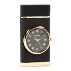 Зажигалка газовая «Стиль», металлическая, пьезо, с часами d=3 см - Фото 2