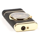 Зажигалка газовая «Стиль», металлическая, пьезо, с часами d=3 см - Фото 4