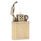 Зажигалка газовая для курения «Пламя», металлическая, пьезо - фото 32926242