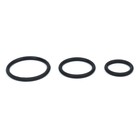 Эрекционные кольца, софт-силикон, набор 3 шт., d=30; 40; 50 мм, чёрный - Фото 5