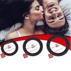 Эрекционные кольца, софт-силикон, набор 3 шт., d=30; 40; 50 мм, чёрный - Фото 3