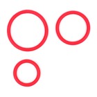 Эрекционные кольца Оки- Чпоки, Soft силикон, набор 3 шт, D= 30; 40; 50 мм, красный - Фото 2