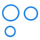 Эрекционные кольца, софт-силикон, набор 3 шт., d=30; 40; 50 мм, синий - Фото 4