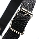 Кляп БДСМ Оки-Чпоки, классический, ПВХ, экокожа, черный 50×4,5 см - Фото 3